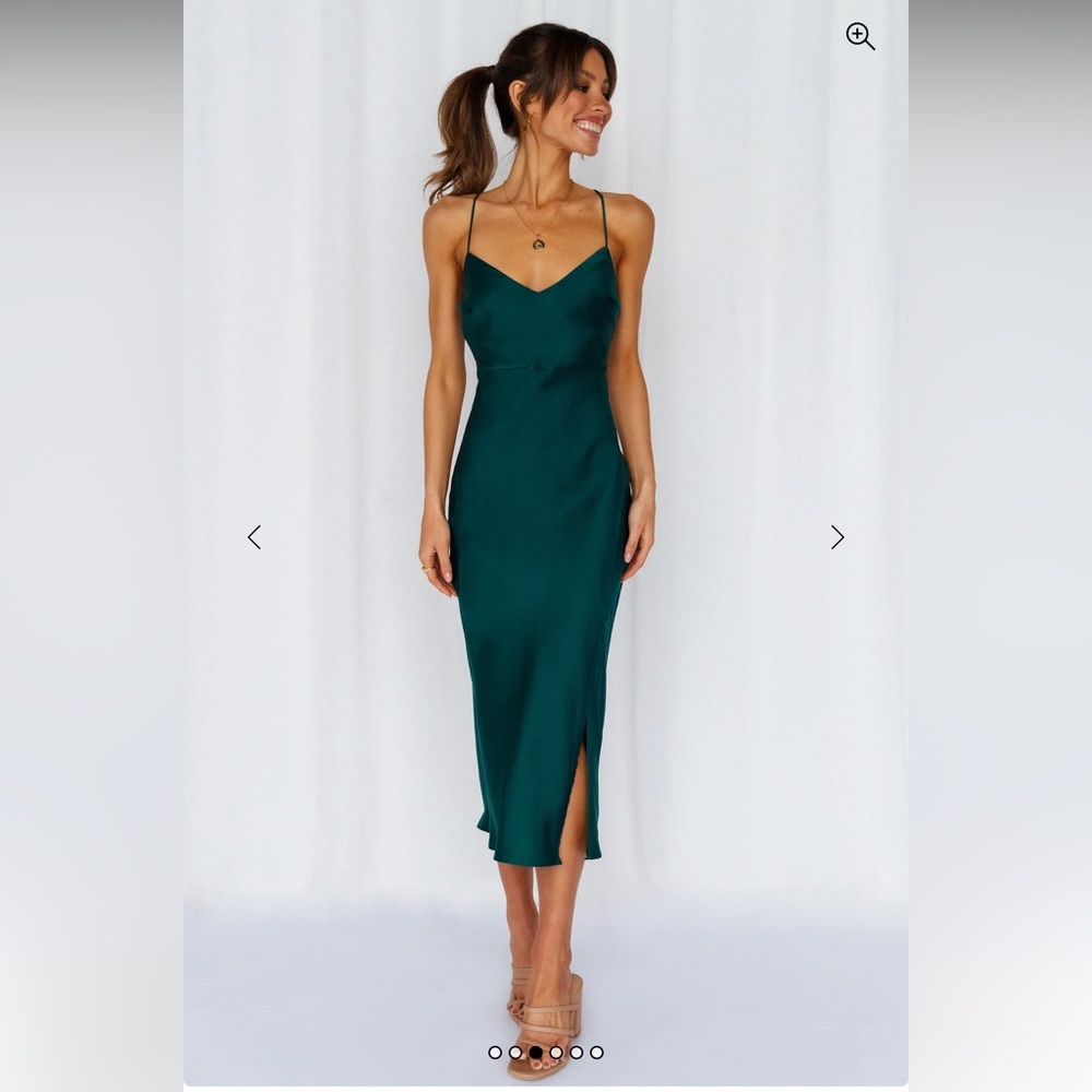 Hello Molly | Dresses | Hello Molly Crashing Prom Midi Dress Dark Green